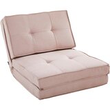 MID.YOU FOTELJ S FUNKCIJO LEŽIŠČA, roza tekstil | Shoptok.si