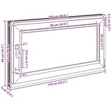  Okno za klet RISOR 110 x 50 cm PVC in steklo Antracit, (5000215158) | Shoptok.si