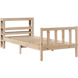 vidaXL Okvir kreveta bez madraca 100x200 cm konstruirano drvo Cijene
