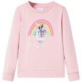  Dječja topla majica svjetloružičasta 104 | shoptok.hr
