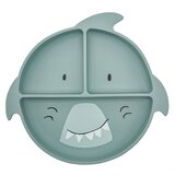 Trixie silikonski nedrseči deljeni krožnik mr. shark | Shoptok.si