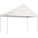 vidaXL Paviljon s streho bel 8,92x4,08x3,22 m polietilen | Shoptok.si