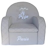 Deksi Group Dečija fotelja Pariz 3549, Siva Cene