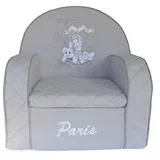 Dečija fotelja Pariz 3549, Siva