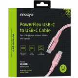 Innostyle POWERFLEX USB-C KABEL ZA HITRO POLNJENJE ZA IPHONE SAMSUNG 3A 60W KEVLAR 2M ROZA, (21748005) | Shoptok.si