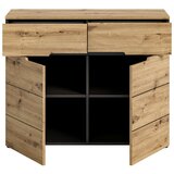MID.YOU Komoda Canu, Temno Siva, Barva Hrasta | Shoptok.si
