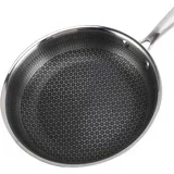 Ponev 28 cm s satjastim premazom in dolgim ročajem, Srebrna, (5000276456)