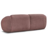 Bobochic Paris Rožnata sedežna garnitura iz rebrastega žameta 250 cm Tina – | Shoptok.si