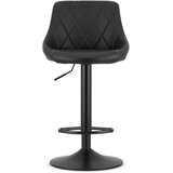 KAST okretna stolica od crne eko kože s crnom bazom x 2 | shoptok.hr