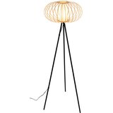 Lesnina XXXL Briloner 1759011 - Podna lampa 1xE27/10W/230V bambus/crna | Eponuda.com
