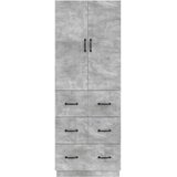 Set ormara 2 pcs Betonska siva 66 x 34,5 x 87 cm | shoptok.hr