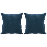  The Living Store Okrasna blazina 2 kosa modra 40x40 cm žamet - Okrasna Blazina, (21445066) | Shoptok.si