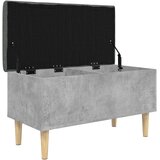  Klupa za pohranu siva boja betona 82x42x46 cm konstruirano drvo | shoptok.hr