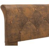 vidaXL Posteljni okvir rjav iz umetnega semiš usnja 160x200 cm | Shoptok.si