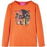  Dječja majica s dugim rukavima tamnonarančasta 116 | shoptok.hr