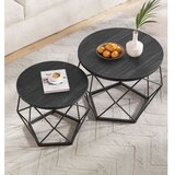  SET 2x Konferencijski stočić TALIA, crne boje | Eponuda.com