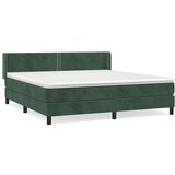  The Living Store Box spring postelja z vzmetnico temno zelena 160x200 cm žamet - Box Spring Postelja, (21491750) | Shoptok.si