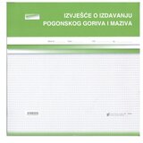 NARODNE NOVINE-UT VI-15 IZVJEŠĆE O IZDAVANJU POGONSKOG GORIVA I MAZIVA; Blok 2 x 50 listova, 27 x 27 cm | shoptok.hr
