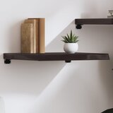 vidaXL Zidna polica tamnosmeđa 60x60x(2-6) cm od obrađene hrastovine Cijene