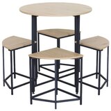 Master Stol+4stolice 80x75/38x38x45cm YZ8075/YZ383845 svijetli hrast Cijene