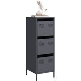  Visoka komoda antracit 39x35x103,5 cm od čelika | shoptok.hr