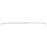  Pogodno za ravni nosač cerade 3 pcs Srebrno 130-210 cm Aluminij | shoptok.hr