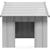 vidaXL Kućica za pse s krovom 83x130x85 cm pocinčani čelik | shoptok.hr