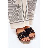 Boto Women's Platform Sandals With Buckle And Studs Black Nusithia | ePonuda.com