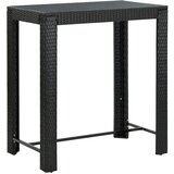 vidaXL Vrtni barski stol crni 100 x 60,5 x 110,5 cm od poliratana Cijene