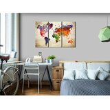  Slika na plutenoj podlozi - Corkboard Map in Watercolor 60x40 | shoptok.hr