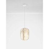 Nova Luce Bijela metalna viseća svjetiljka s tekstilnim sjenilom ø 30 cm Pierida – | shoptok.hr