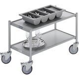 eurokraft pro delovni voziček, nosilnost 150 kg, nakladalna površina dxš 745 x 390 mm, 2 nivoja | Shoptok.si