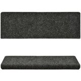  Otirači za stepenice 5 kom sivi 65x21x4 cm prošiveni | shoptok.hr