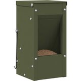 Hranilica za zečeve Maslinasto zelena 12,5 x 12,5 x 25 cm | shoptok.hr