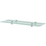 vidaXL Zidne police 2 kom staklene 80 x 10 cm 8 mm Cijene