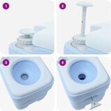  Kamperski wc svijetloplava + bijeli poklopac NA NA NA | shoptok.hr