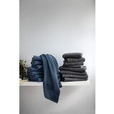 JUNA Temno siva frotirna brisača iz organskega bombaža 70x140 cm Check – | Shoptok.si