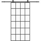  Klizna vrata s priborom crna 102 x 205 cm od ESG stakla | Eponuda.ba