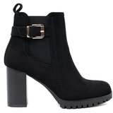 Shelvt Black ankle boots with a decorative buckle | Shoptok.si