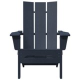 vidaXL Zložljivi Adirondack stoli 2 kosa Mornarsko modra 74.5x80.5x90 cm HDPE | Shoptok.si