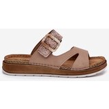 Inblu Lightweight Women's Slippers With Buckle Beige | shoptok.hr