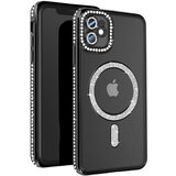 AVIZAR Diamantno ohišje za iPhone 11 Zaščita MagSafe Contour Strass, Črna, (5000014551) | Shoptok.si