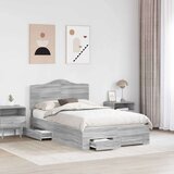  Konstrukcija postelje Siva Sonoma 120 x 190 cm Konstruiran les, (5000102413) | Shoptok.si