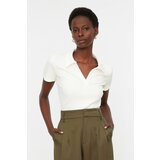 Trendyol Bijela pletena bluza s izrezom u obliku izreza | bela | ePonuda.com