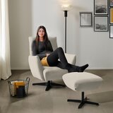 Dieter Knoll FOTELJ, krem barve tekstil | Shoptok.si