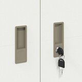 Ormarić Omarica za shranjevanje 2 pcs Bela 80 x 40 x 180 cm Jeklo, (5000152601) | Shoptok.si