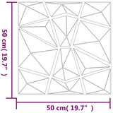  Zidni paneli 48 kom sivi 50 x 50 cm EPS 12 m² uzorak dijamanta | shoptok.hr