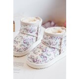 Kesi Children's patterned snow boots Beige Elenet Cene