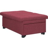 vidaXL Krevet na razvlačenje s kotačem Crvena 191 x 67 x 82 cm Tkanina | shoptok.hr