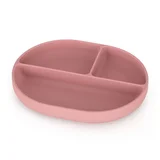 Take&Match 6m+ deljeni krožnik s priseskom Dusty Rose 1 kos